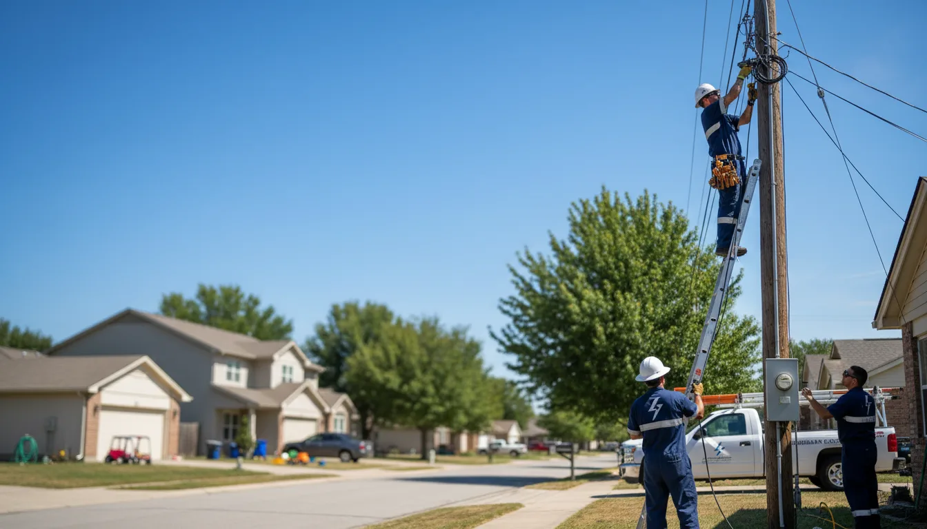 Residential electrician providing installation services in Bulan, KY